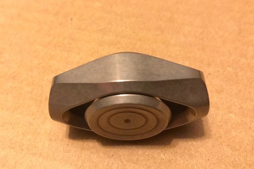 Hibernating Goose - Cupronickel Rubble Air Fidget Spinner - Stonewash Finish EDC - Picture 8 of 9