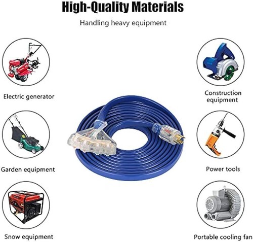 25Ft Heavy Duty Generator Adaptor Extension Cord 4 Prong 10Gauge Generator Cable - Picture 6 of 13