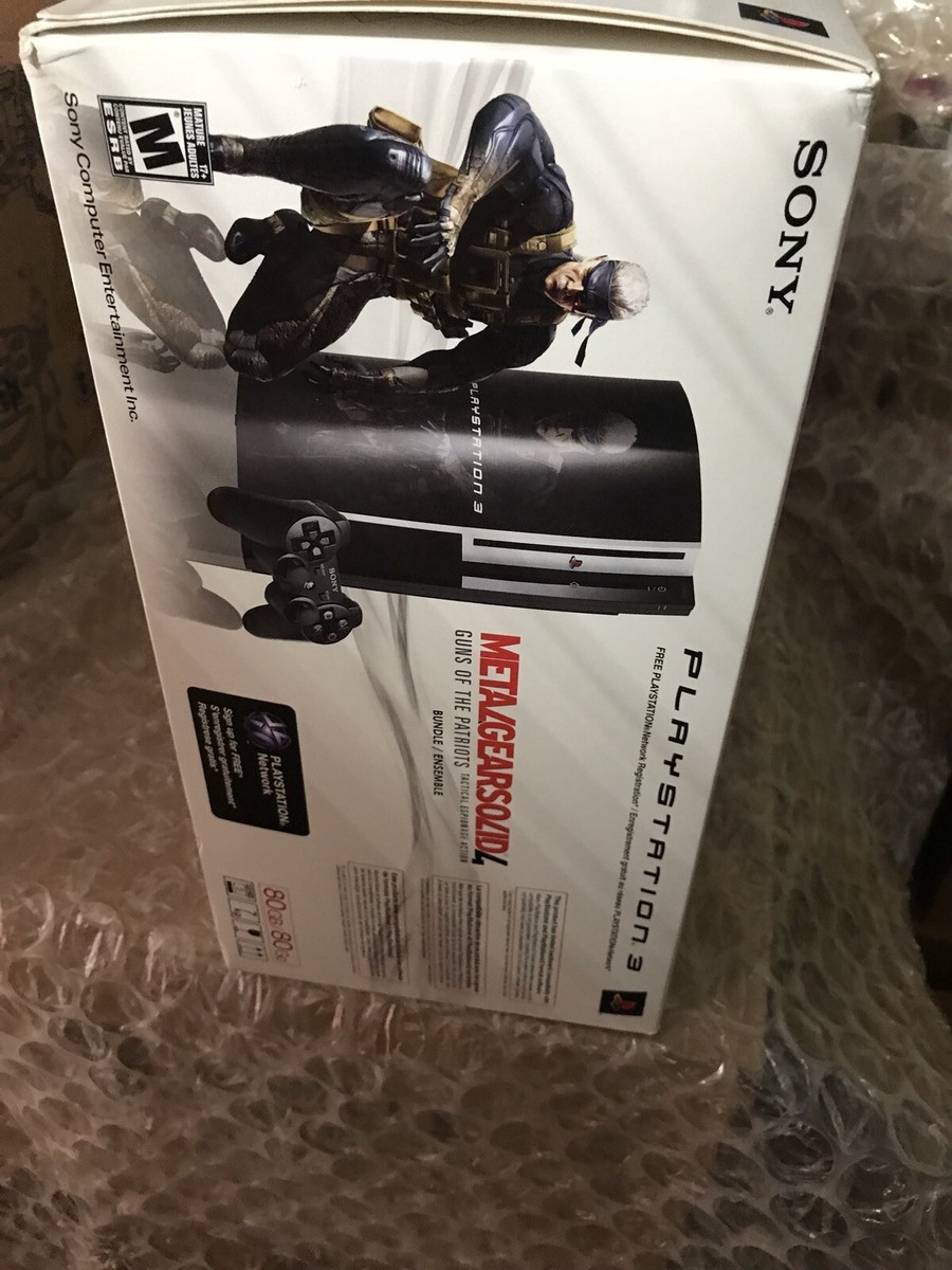 Sony PlayStation 3 80GB PS3 Console Metal Gear Solid 4