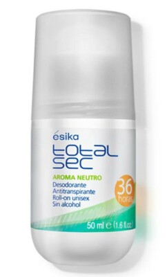 Esika Total Sec Unisex Roll-on Deodorant Protects From Perspiration & Bad Odors