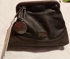Paul's Boutique 2 Way Amber Brogue Clutch Bag Bnwt