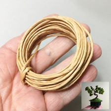 M01626 MOREZMORE Try Paper Wire NATURAL BEIGE 2mm 5Y 15 ft Floral Vine Bind Wire