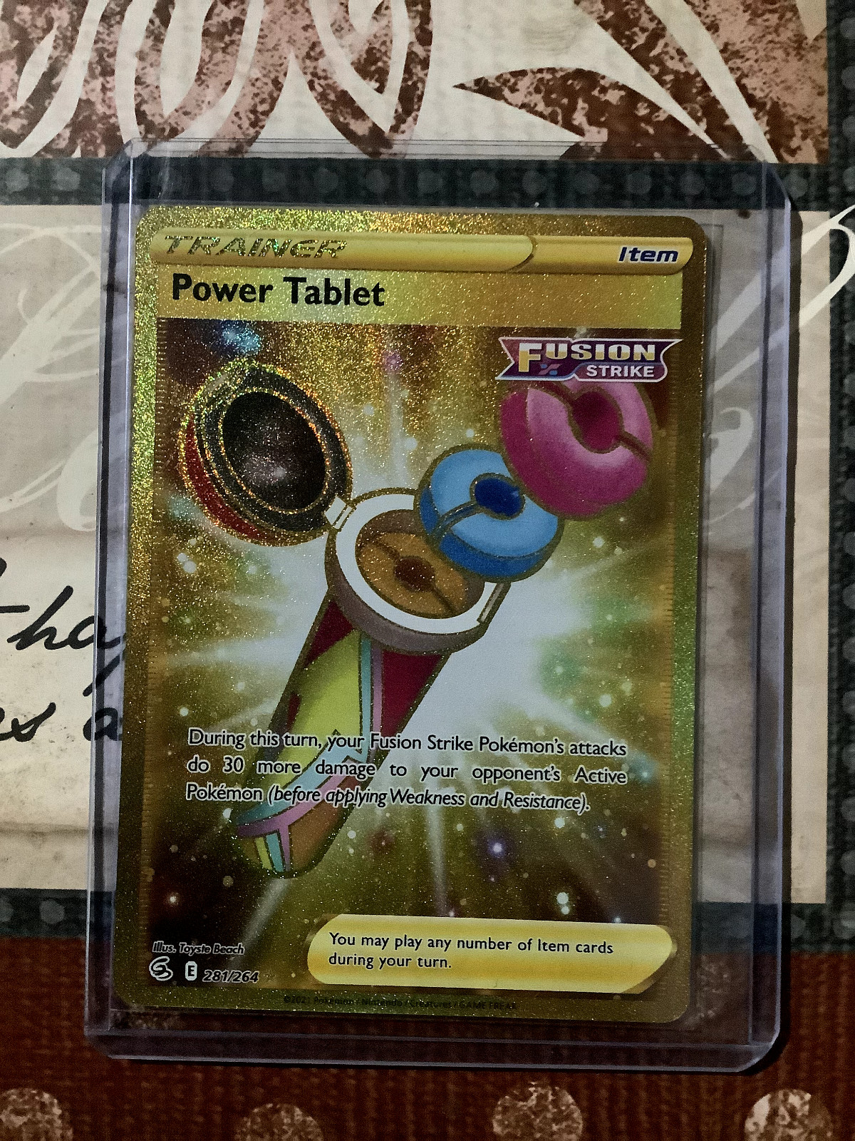 Pokemon - Power Tablet - 281/264 - SWSH Fusion Strike - Secret Rare NM