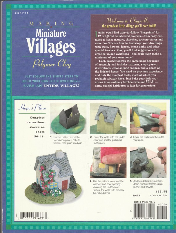 MAKING MINIATURE VILLAGES IN POLYMER CLAY by GAIL RITCHEY