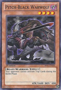 Pitch-Black Warwolf - BP01-EN188 - Starfoil Rare - 1st Edition x3 - Near Mint