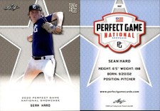 SEAN HARD 2020 LEAF PERFECT GAME NATIONAL SHOWCASE ROOKIE CARD #182