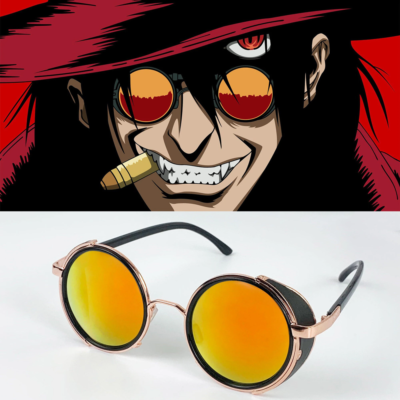 Hellsing Alucard Vampire Hunter Tailored Cosplay Glasses Orange