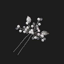  1 Women Wedding Bridal Bridesmaid Prom Homecoming Pearls Hair Pins Clips Comb