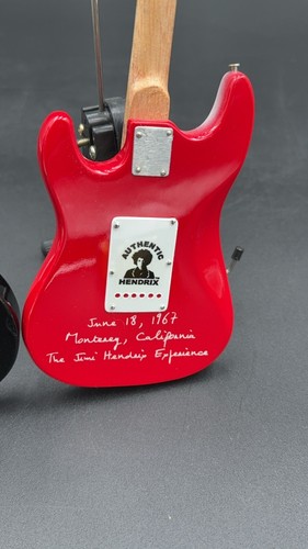 Jimi Hendrix 1967 Fender Electric Guitar Antique Miniatur 10-11 inch - Picture 2 of 10