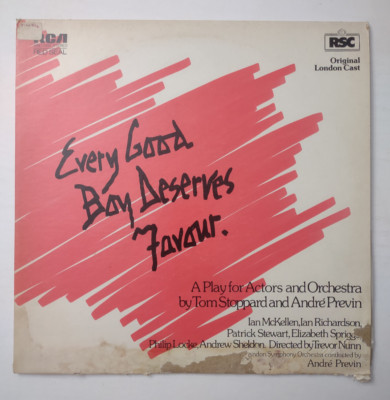 Every Good Boy Deserves Favour vinyl record RCA Tested ABL1-2856