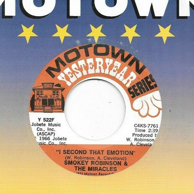 SMOKEY ROBINSON * 45 * I Second That Emotion * 1960s NM