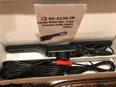 BACK UP CAMERA IN COLOR SV 5130 IR HOOKS TO LICENSE PLATE FRAME WITH NIGHT VISIO