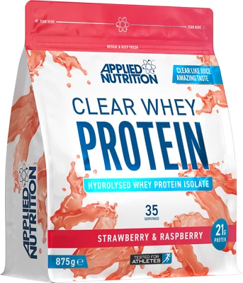 APPLIED NUTRITION Clear Whey Protein Powder Sugar Free Low Calorie Fruit Juice Style 35 Servings