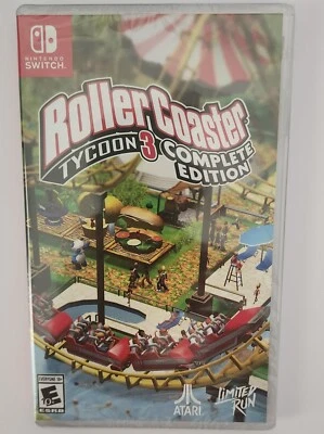 NINTENDO RollerCoaster Tycoon 3 Complete Edition Switch Brand New Game Special (2020)