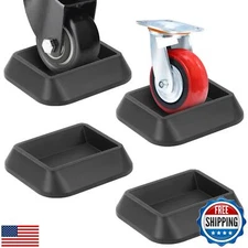 Furniture Stoppers and Wheel Stoppers - Bed Stoppers Wheel Caster Cups fit Al