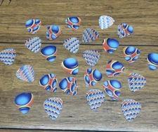 Medium Lenticular 3D Psychedelic GUITAR PICKS 24 picks 2 dozen Plectrum
