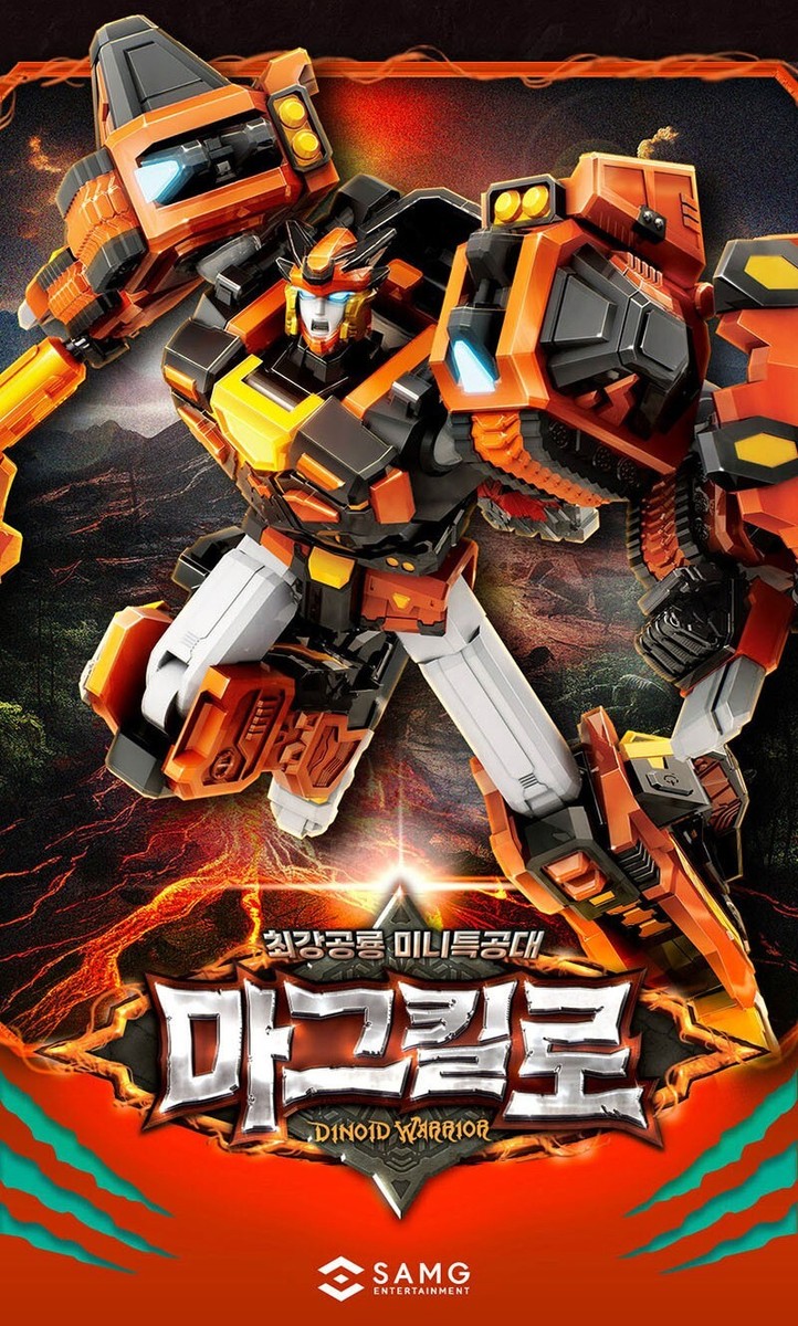 Miniforce Dinoid Warrior MAGMA KYLO Red Fire Dino Head