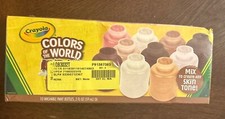 Crayola Color of the World Washable Project Paint 10 paint Bottles 2oz each