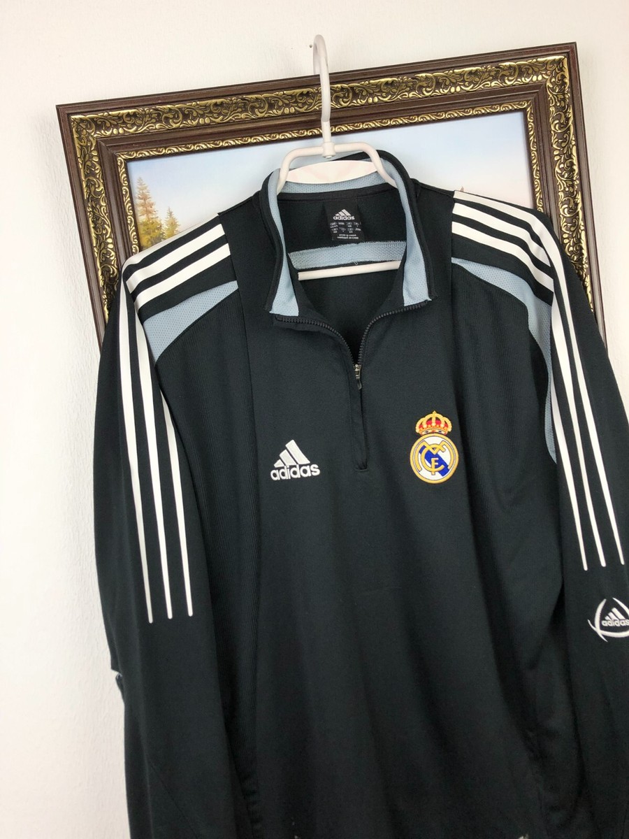 Vintage Adidas Real Madrid Football Train Jacket Sweatshirt Soccer