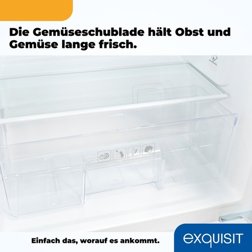 Exquisit Einbau Vollraumkühlschrank EKS131-V-040F | 129 l Nutzinhalt | Weiß - Bild 8 von 9