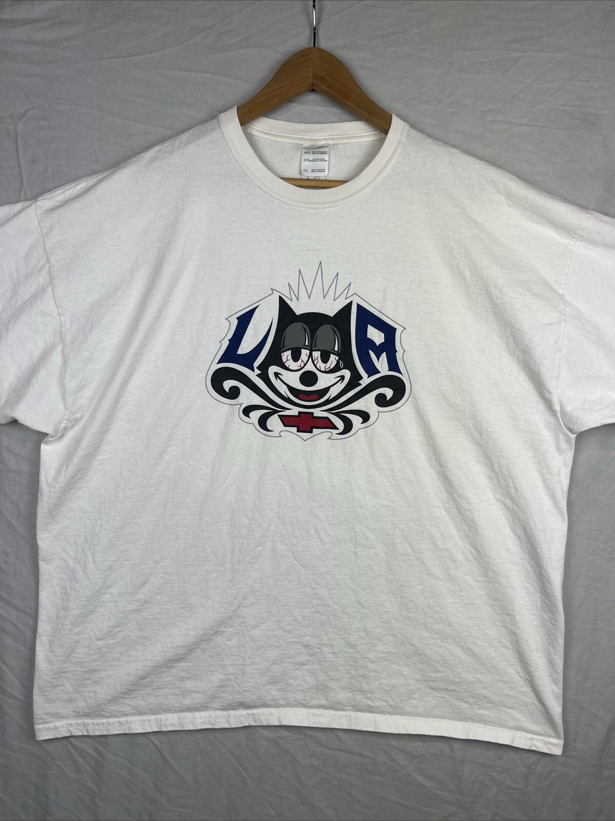 FILA Camicia Mister Cartoon Uomo 3XL XXXL Skid Row Tatuaggio Streetwear Felix Il Gatto Rara