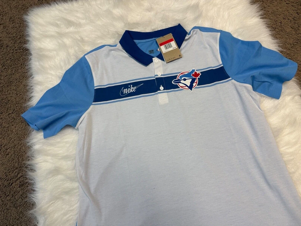 Camisa Polo Nike Toronto Blue Jays Rewind Strip Talla Grande Foto 3 de 4