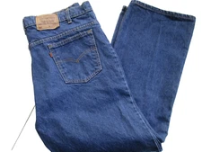 Levi 517 USA made blue jeans sz 40x30 boot cut denim pants orange tab dark wash