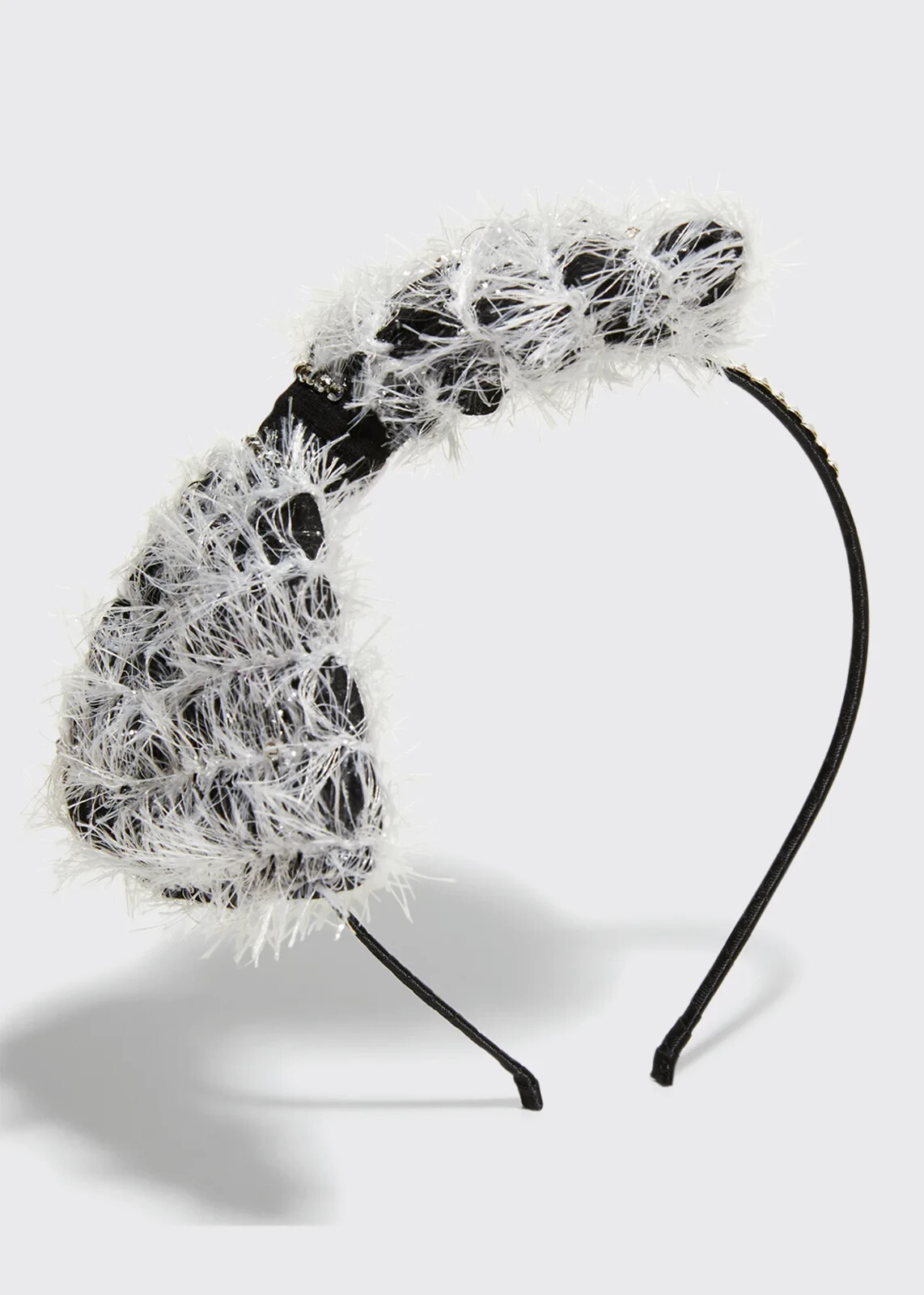 BARI LYNN Girl's Crystal Embellished Tinsel Bow Headband (35) w/tax