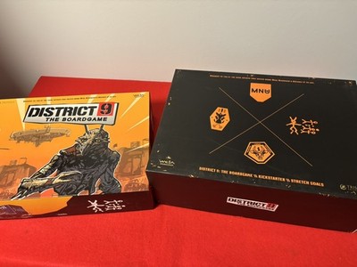 District 9 Brettspiel mit Kickstarter Extras Acryl Token WETA Workshop 