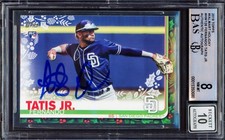 Fernando Tatis Jr. Auto 2019 Topps Holiday RC HW126 Padres BGS 8 Sig 10 Beckett