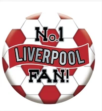 18 Inch Helium Round Foil 'No. 1 Liverpool Fan' Balloon (Uninflated)