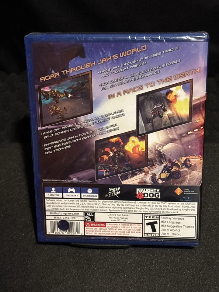 Jak X: Combat Racing (PS4) Limited Run #292 NEW, SEALED, RARE Promo Copy - Image 2 of 2