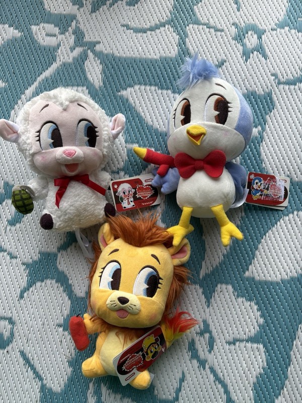 Funko Plushies Villainous Valentines Lion, Bird & Sheep Lot of 3
