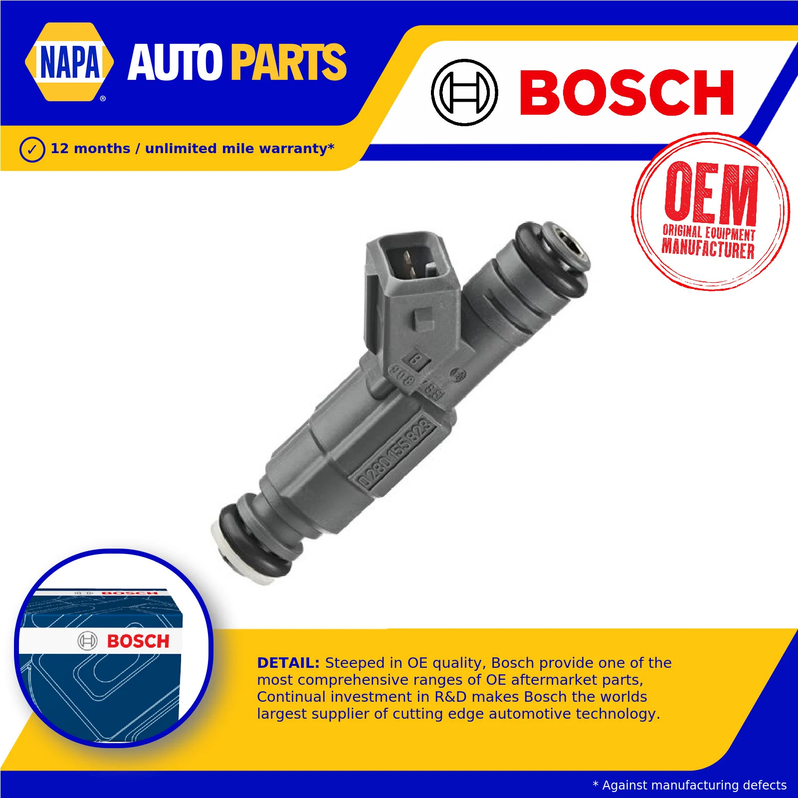Petrol Fuel Injector fits BMW ALPINA ROADSTER E52 4.8 02 to 03 Nozzle Valve New