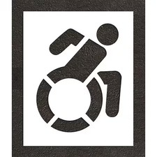 Rae Stl-116-33601 Pavement Stencil, Symbol, Handicap - Ada, 36 In Character