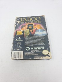 Taboo The Sixth Sense Nintendo NES Complete With Manual And Box CIB