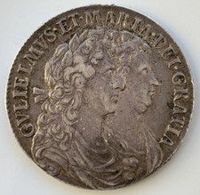 1689 William & Mary Silver Half Crown