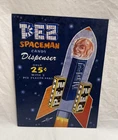 Vintage PEZ SPACEMAN Candy Advertising Dispenser Metal Tin Sign 2002 Made In USA