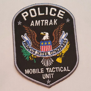 Amtrak Police Mobile Tactical Unit Railroad Police Patch