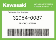 Kawasaki Genuine Bracket-Step,Lh - 32054-0087