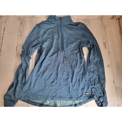 Kerrits AS IS women's xs riding top zip blue quarter long sleeve athletic