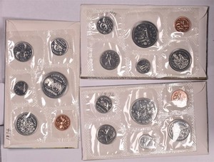 1974 1976 1977 Canada 6 Coin Mints Sets - 3 Set Lot 