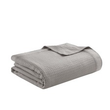 100 Egyptian Cotton Lightweight Summer Blanket, Breathable Waffle Knit Desig...