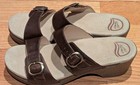 Dansko Sophie Vintage Pull Up Two Strap Sandal Teak Size  42 — photo 5
