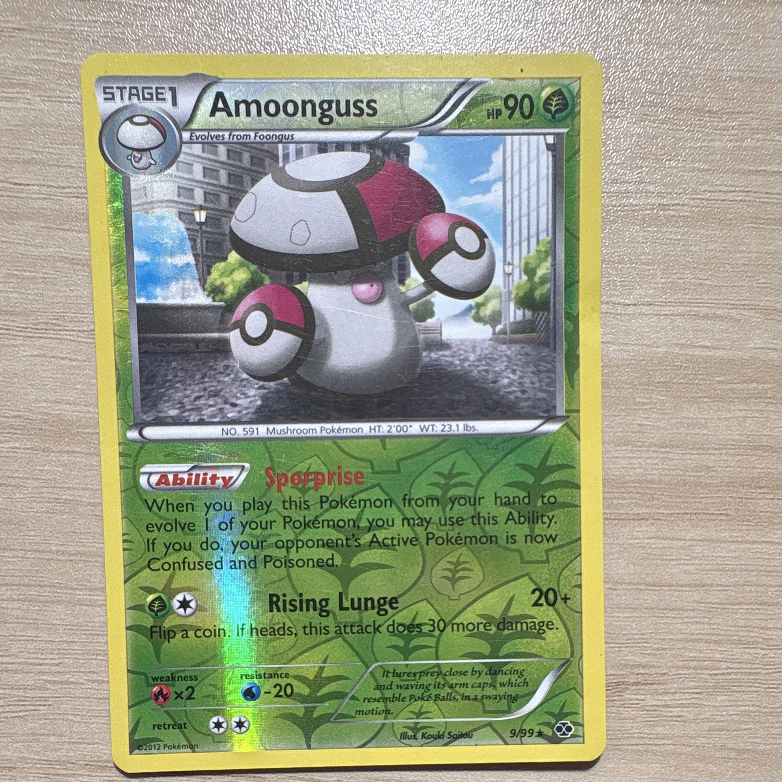 Pokémon TCG Amoonguss 9/99 Next Destinies Reverse Holo
