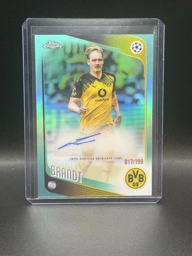 Julian Brandt Auto /199 Aqua 2025-26 Topps Chrome UCC Borussia Dortmund