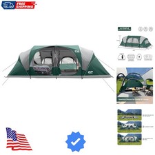 Tent 12-Person-Camping-Tents,3 Room Family Tents,Waterproof Windproof Family ...