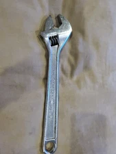 Vintage Crestoloy 12” Adjustable Crescent Wrench Made In USA Jamestown NY ICD 74