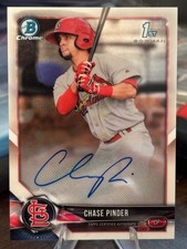 2018 Bowman Chrome Prospect Autographs #BCPACP Chase Pinder