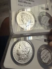 2024 Silver Peace And Morgan Dollar Set Uncirculated Curio Collection